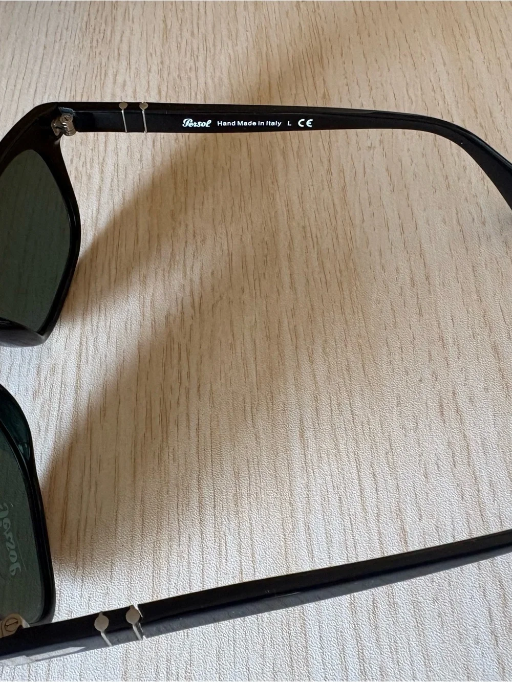 Persol Black Frame with Dark Green Lenses Sunglasses